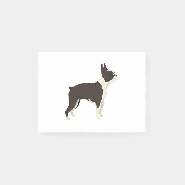 Boston Terrier Post-it Block (Framsida)