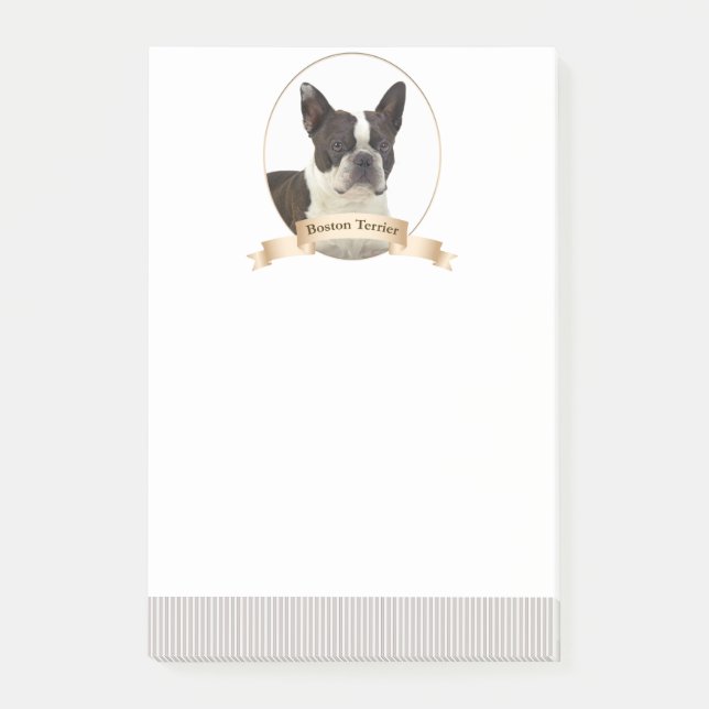 Boston Terrier Post-IT Notes (Framsida)