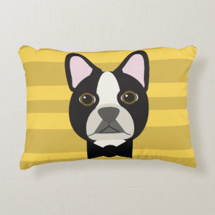 Boston Terrier Prydnadskudde