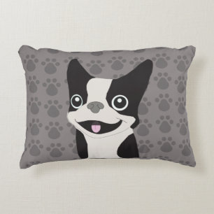 Boston Terrier Prydnadskudde