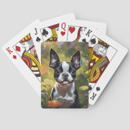 Boston Terrier Puppy Casinokort