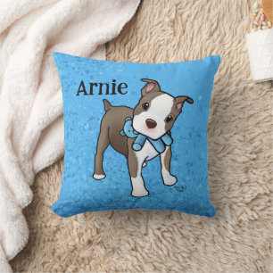 Boston Terrier Puppy Dekorativ kudde