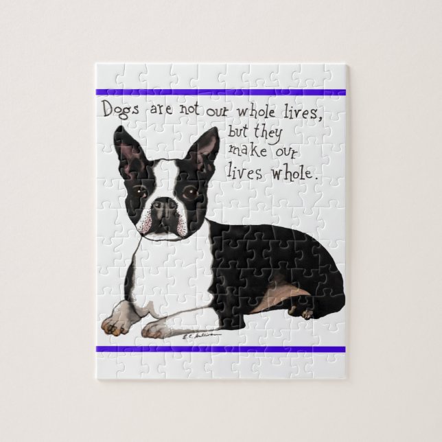 Boston Terrier Pussel (Vertikal)