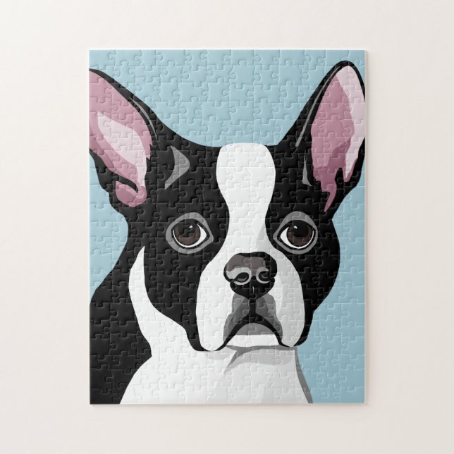 Boston Terrier Pussel (Vertikal)
