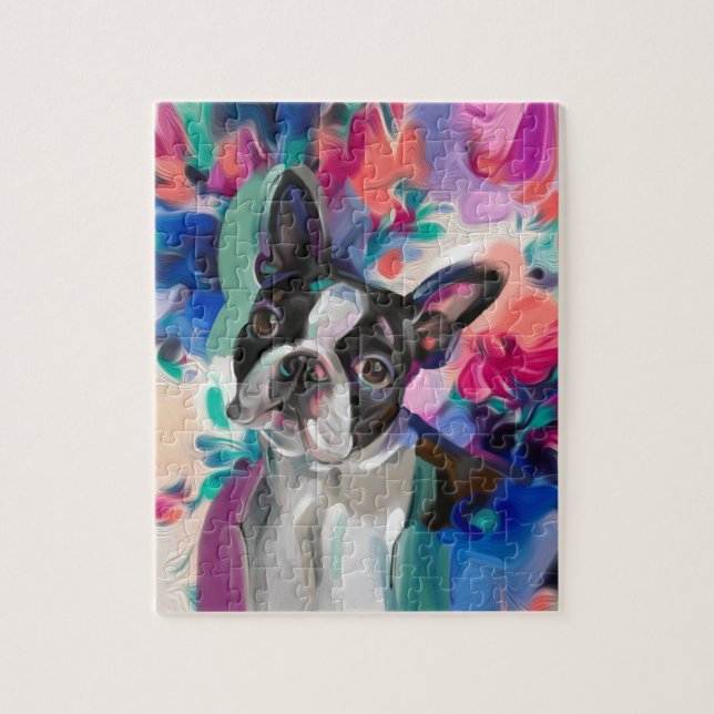 Boston Terrier PUZZLE Pussel (Vertikal)