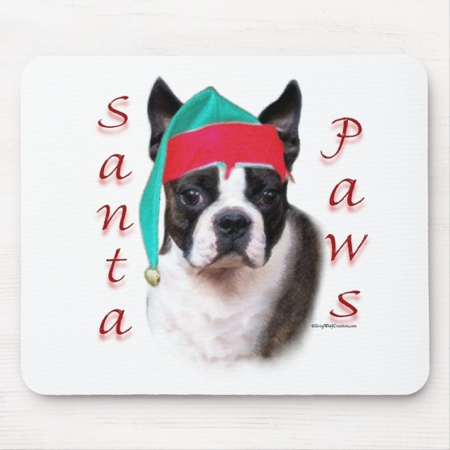 Boston Terrier Santa Tassar Musmatta (Framsidan)