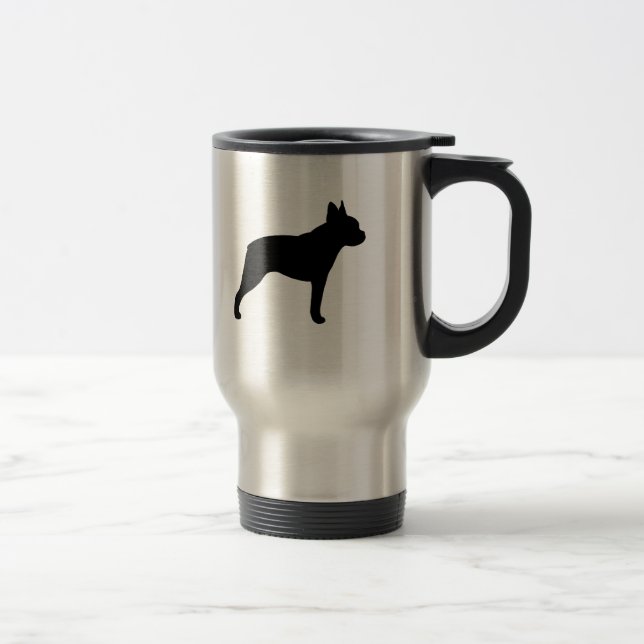 Boston Terrier Silhuett Resemugg (Höger)