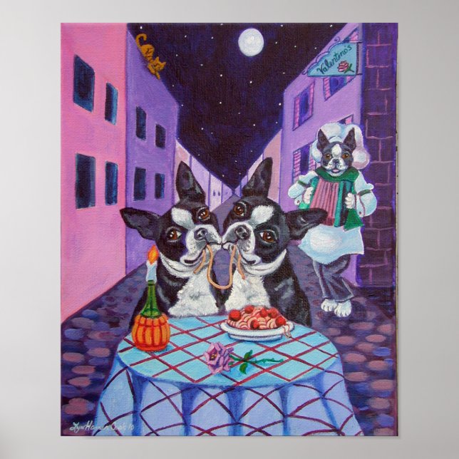 Boston Terrier Skriv ut Poster (Framsidan)