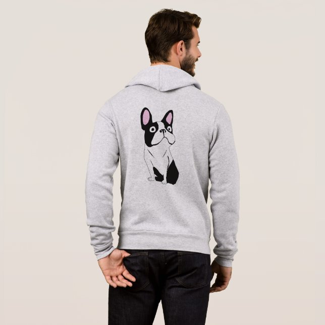 Boston Terrier Smoking T Shirt (Hel baksida)