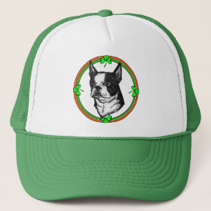 Boston Terrier St patrick's day Truckerkeps