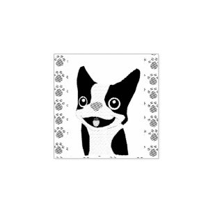 Boston Terrier Stämpel
