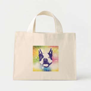Boston Terrier Sunburst Mini Tygkasse