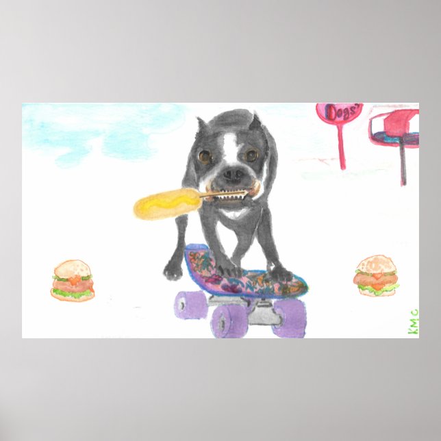 Boston Terrier Sweet Dream Poster (Framsidan)