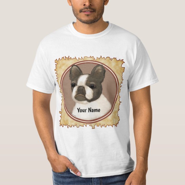 Boston Terrier T Shirt (Framsida)