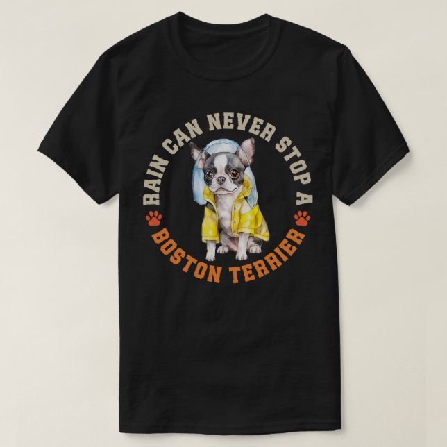 Boston Terrier T Shirt (Design framsida)