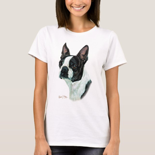 Boston Terrier T-shirt (Framsida)