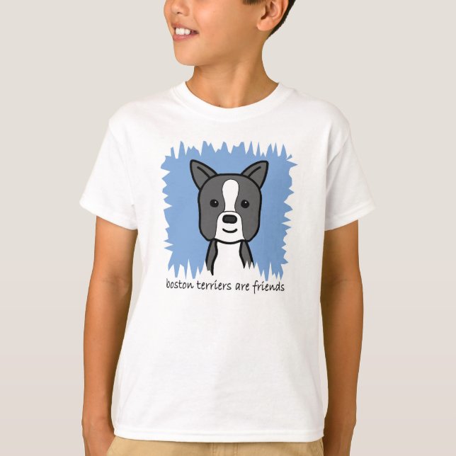 Boston Terrier T-shirt (Framsida)