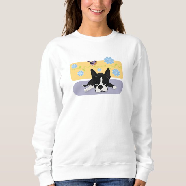 Boston Terrier T Shirt (Framsida)