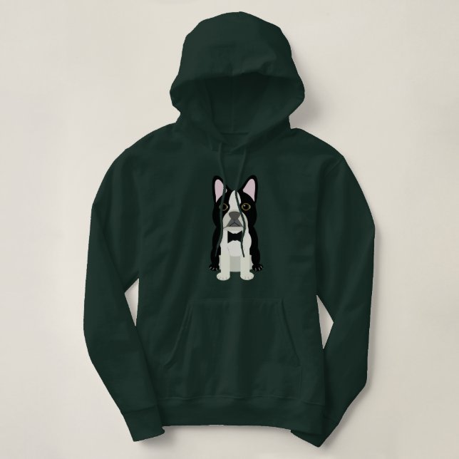 Boston Terrier  T Shirt (Design framsida)