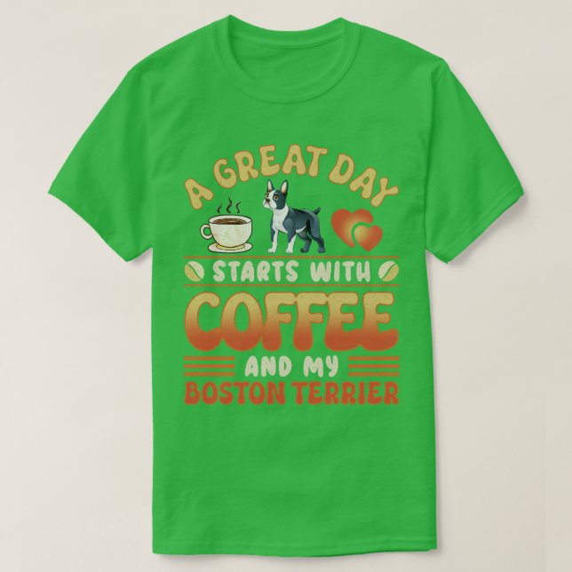Boston Terrier T Shirt (Design framsida)