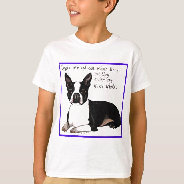 Boston Terrier T-shirt (Framsida)