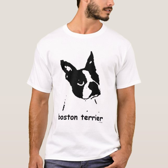 Boston Terrier T Shirt (Framsida)