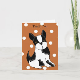 Boston Terrier Tack Kort