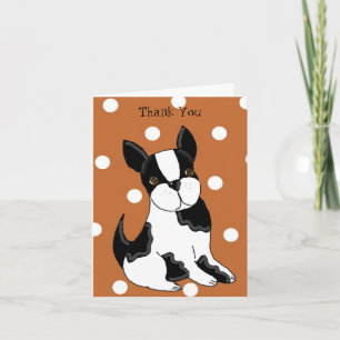 Boston Terrier Tack Kort