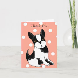 Boston Terrier Tack Kort
