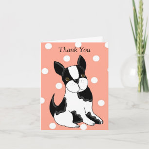 Boston Terrier Tack Kort