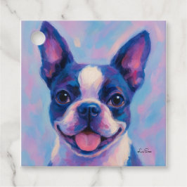 Boston Terrier Tea Party Napkins Gåvor Etiketter