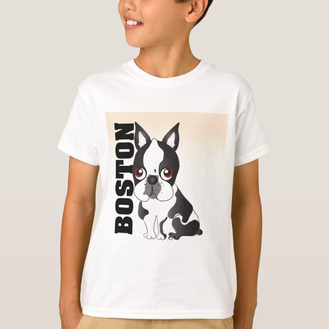 Boston Terrier Tee Shirt (Framsida)
