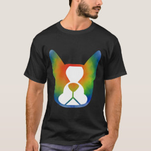 Boston Terrier Tie Dye Hippie Boston Hund multico T Shirt