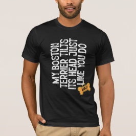 Boston Terrier Tlits huvud som du T Shirt