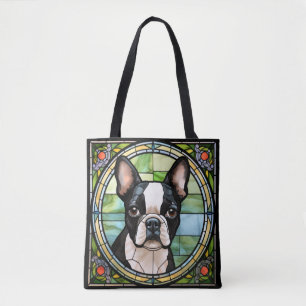 Boston Terrier Tote Bag Tygkasse