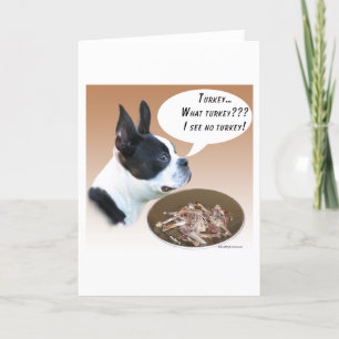 Boston Terrier Turkiet Helgkort