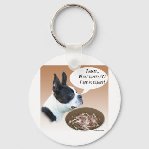 Boston Terrier Turkiet Nyckelring
