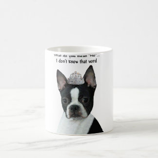 Boston Terrier: Vad betyder du "inte"? Kaffemugg