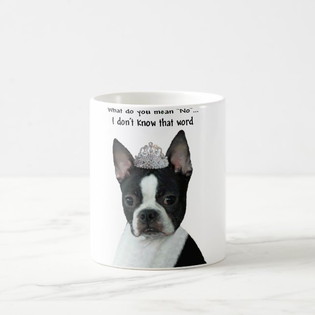 Boston Terrier:  Vad betyder du "inte"? Kaffemugg (Center)