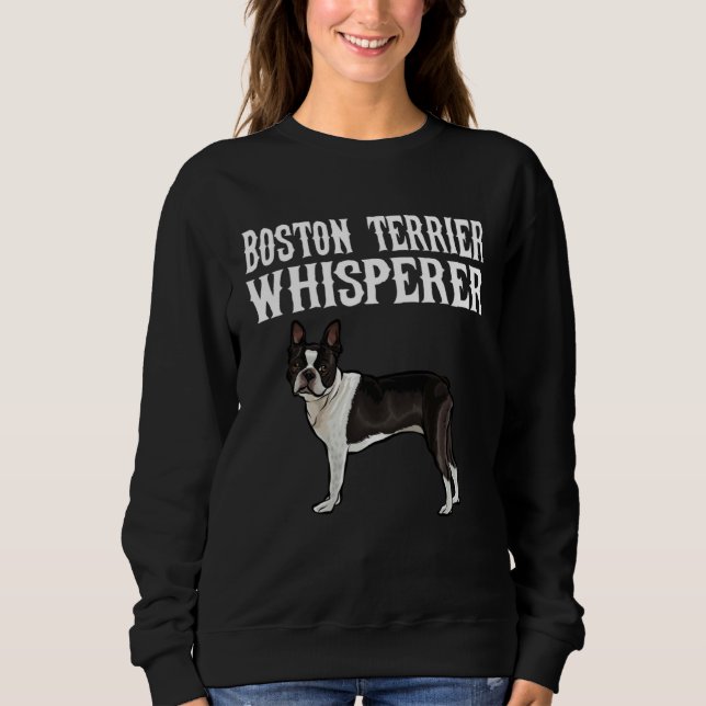 Boston Terrier Whisperer Dog T Shirt (Framsida)