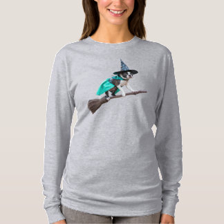 Boston Terrier Witch T Shirt