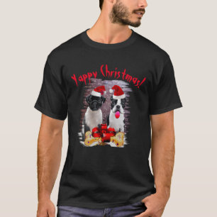 Boston Terrier Yappy jul Hund Mamma och Pappa T Shirt