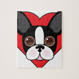 Boston Terrieransikte Pussel