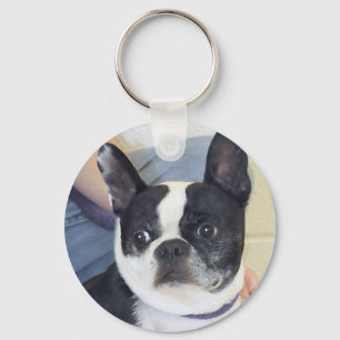 Boston Terrierfoto Nyckelring