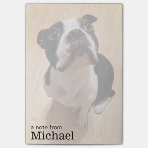 Boston Terrierhund Post-it Block