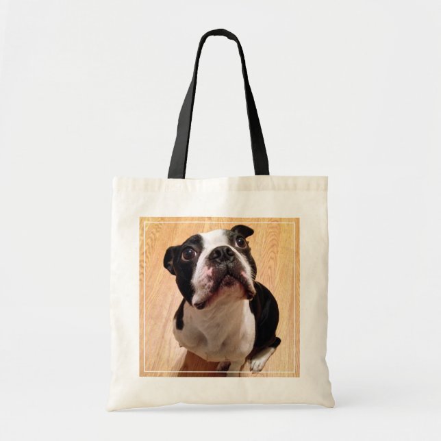 Boston Terrierhund Tygkasse (Framsidan)
