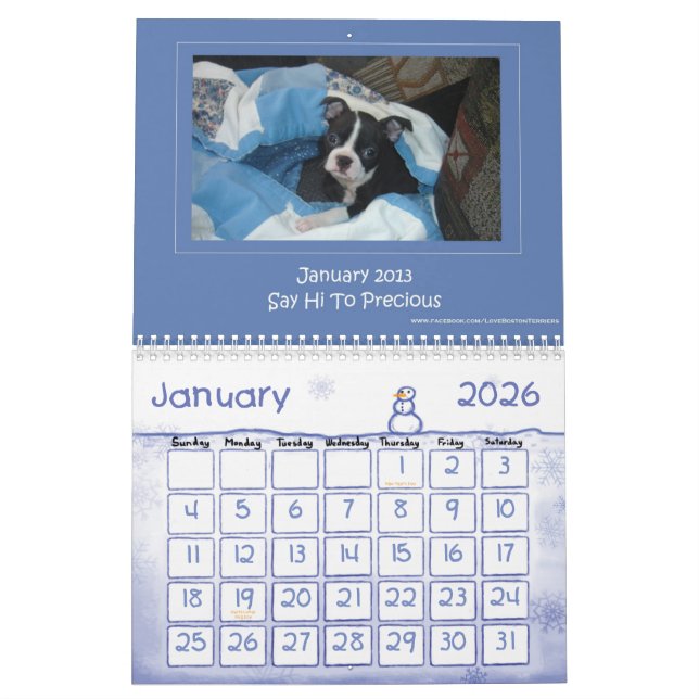 Boston Terrierkalender 2013 Kalender (Jan 2026)
