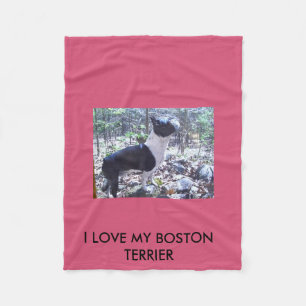Boston Terrierkast Fleecefilt
