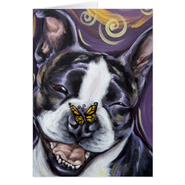 Boston Terrierleende OBS Kort (Framsidan)