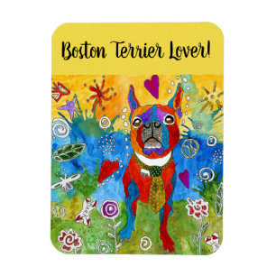 Boston Terriermagnet 3" x4 ", Magnet